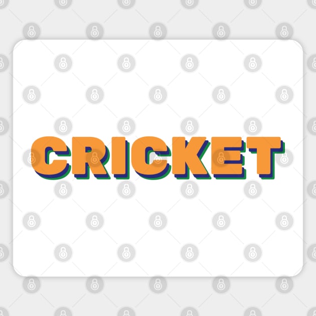 Cricket Magnet by TeeFusion-Hub